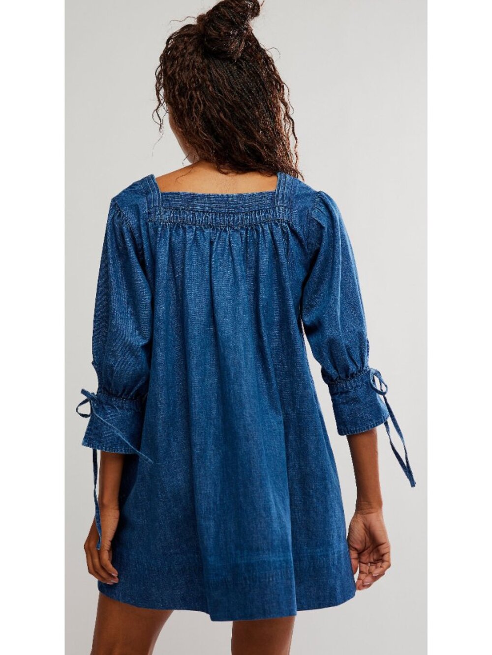 FREE PEOPLE Sonora Denim Mini Dress / Midnight Rinse - Picture 7 of 10
